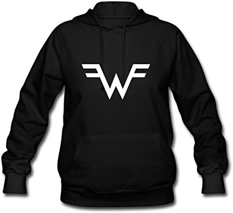 JWD Womens Weezer Band Classic Logo Hooded Sweatshirt M