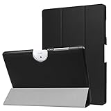 Acer Iconia Tab 10 B3-A40 Case, Pasonomi Ultra Slim Lightweight PU Leather Folio Case Stand Cover for New Acer Iconia Tab 10 B3-A40 Tablet (Black)