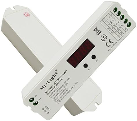 Mi light Strip Controller 2.4GHz Wireless Control and Smart Phone Control or 4G Long Distance Control (need wifi box) Compatible with Single Color/ Color Temperature/ RGB RGBW Output Mode