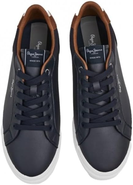 PMS30839 Zapatillas para Hombres, en Color Marino, cómodas, Cordones y Piso de Goma Antideslizante Hombre Zapatillas Marino 42 — foto 4 de 7