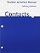 Contacts: Langue Et Culture Francaises Student Activities Manual (French Edition)