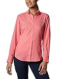 Columbia Sportswear Womens Tamiami Ii ls shirt, Lollipop, Medium