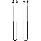 HXFRTYU 2 Packs Anti-Lost Strap for Galaxy Buds 3 Pro, Sports Soft Silicone Lanyard Accessories Compatible with Samsung Galaxy Buds 3 Pro Earbuds Secure Neck Rope (Black)