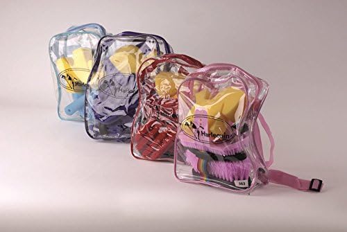 Shorefields Harlequin Junior Horse Grooming Kit With Back Pack & 6 Grooming Items (Pink)