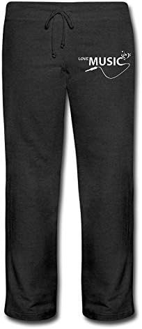 Alayo Love Music Women's Cotton Sweatpants Open Bottom Performance Pant M Black