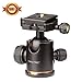 Triple Tree Camera Tripod Ball Head 360 Degree Fluid Rotation Quick Release Ballhead