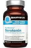Quality of Life Pure Balance Serotonin Premium 5-HTP & Stress SupplementHelps Boost Serotonin & Cortisol LevelsMood & SleepIncludes Relora, Rhodiola, Vitamin D3 & L-Theanine90 Capsules