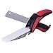CO-Z Clever Food Cutter with Cutting Board Stainless Steel Kitchen Scissors Slicer for Vegetable Fruits Choppe