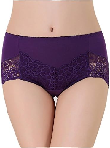 Meicent Seamless Sexy Panties Lingerie, Lace Rose Printed Menstrual period Briefs Boyshorts for women