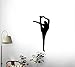 Wallmonkeys WM120817 Cheer Silhouette Style 9 - Black Peel and Stick Wall Decals (12 in H x 6 in W)
