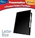 New Generation 2 Pocket Presentation Folder/Portfolio Heavy Duty Paper UV Glossy Laminated - 6 Folders/Pack in a Display Box, Black