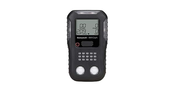 BW Technologies BWC4-B-N Clip 4 (O2, LEL, H2S, CO) Gas Monitor Black - - Amazon.com