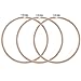 Buytra 3 Pack 12 Inches Wood Embroidery Hoop, Circle Bamboo Cross Stitch Hoop Ring for Embroidery Beginner, Crafts Projects (3)
