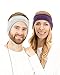 CozyPhones Sleep Headphones with Travel Bag Twin Pack - (2PCS) GRAY & VIOLET Combo - Ultra Thin Earphones - Perfect for Air Travel, Relaxation, Meditation & Insomnia - VALUE PACK