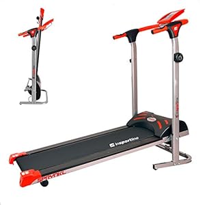 inSPORTline Manual Resistance Magnetic Treadmill Sprynkl | Multi-Purpose 8 Resistance Levels Fitness Running Machine |Fixed Inclination Mill Suitable for Home Use