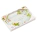 Christian Art Gifts Glass Rectangle Ring Dish Jewelry Holder | His Mercies are New Every Morning – Lamentations 3:23 | Bible Verse Flower Trinket Tray Dish for Jewelry and Accessories
