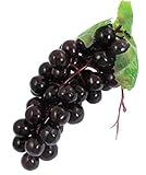 KingWinX Plastic Artificial Grapes for Desk Decoration, Pack of 3 Pcs Black