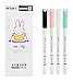 Liquid Gel Pen, 0.35mm, Needle Tip, Black Ink, 12 Count