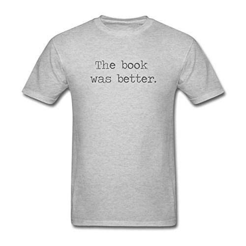 Fastty Men's The Book Was Better DIY Sleeve T Shirt