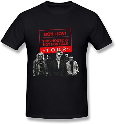 Best Black T Shirt For Men Bon Jovi This House Is Not For Sale Tour 2017