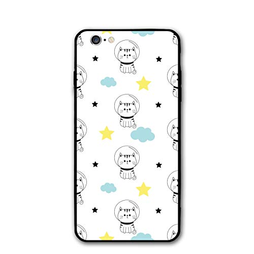 APPCLL. iPhone 6 Case. Cat Spaceman Cloud Star Shock Absorption PC Material Cover Case Drop Protection Phone Case for iPhone 6/6s
