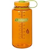 Nalgene Tritan Wide Mouth BPA-Free Water Bottle, 32 Oz, Clementine