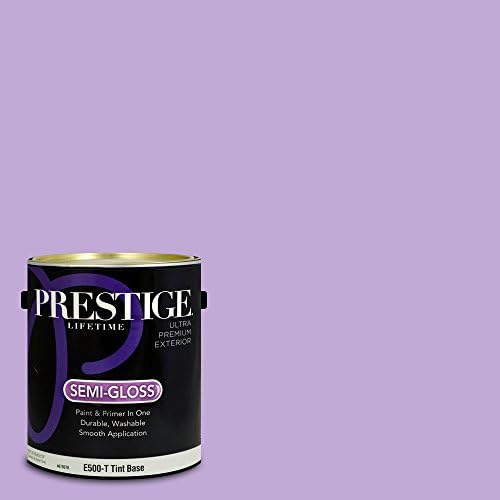 PRESTIGEPaints Exterior Paint and Primer In One, 1-Gallon, Semi-Gloss, Comparable Match of Behr* Purple Gladiola*