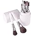 DUcare 8 Pcs Makeup Brushes Set With Designer Travel Case Cup, Professional With Synthetic Fiber