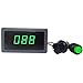 uniquegoods 6V 12V 24V Digital Display LED DC Motor Speed Controller PWM Stepless Speed Control Switch HHO Driver - Black CCM5D Green