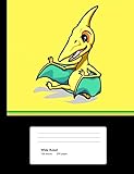 Dinosaur Composition Book: Pteranodon Baby Notebook Wide Rule