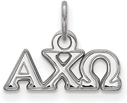LogoArt Sterling Silver Alpha Chi Omega XS Pendant