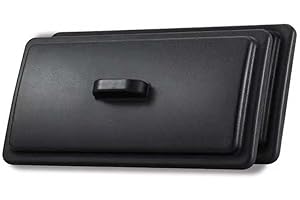 FIXOTECH Two-Piece Plastic Mix Hopper Lid Compatible with Vevor Soft Serve Ice Cream Machines - Durable Replacement Cover（34x19.5CM）