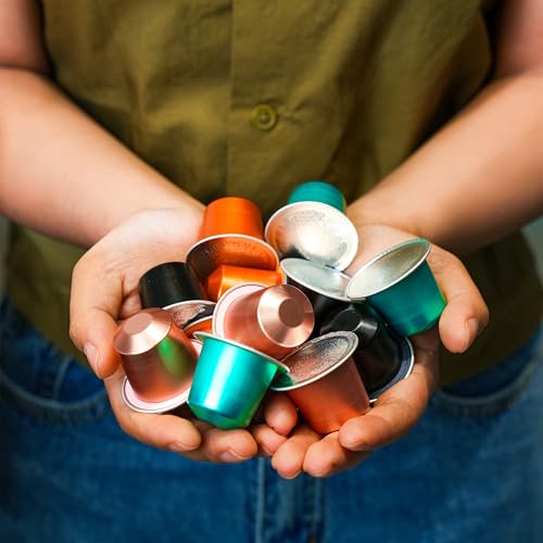 The Brew Crew Coffee Nespresso Compatible Capsules Variety Pack | 40 Count | 4 Signature Flavors: Breakfast Blend, Crema Supremo, Café Vigore & Forte Nero | Rich Bold Flavors with Creamy Finish