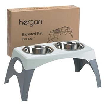 Bergan Elevated Dog Feeder Removable Legs And Stainless Steel