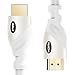 HDMI Cable - Ultra High Speed 18Gbps - HDMI 2.0b Ready - 28AWG Video 4K UHD 2160p HD 1080p 3D - Audio Return & Ethernet with Gold Plated Connectors for TV Xbox PlayStation PS3 PS4 (3.3 FT, White)