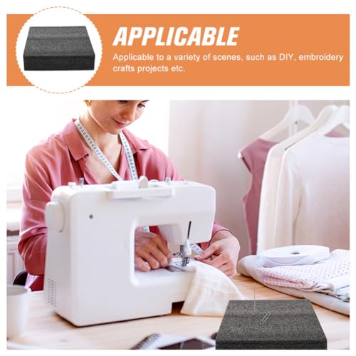 VILLCASE 3pcs Felting Board Foam High Dense, Needle Felting Pad, Work Black Rectangle Felt Mat Sewing Wool Tool for Diy Hand Craft Poking Knitting Projects 7x7 inches