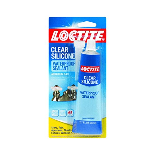 Loctite 908570 8 Pack 2.7-Ounce Tube Clear Silicone Waterproof Sealant