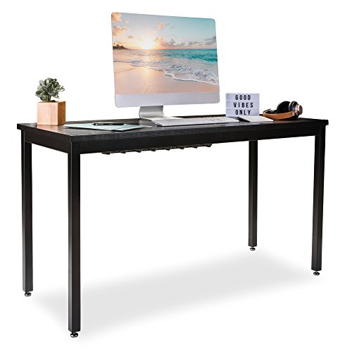 Computer Desk for Home Office 55” Length Table w/Cable Organizer