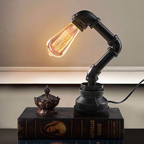 DSYJ for Antique Vintage Incandescent Edison Light Bulb, 60W 110V 2100K E26/E27 ST64 Base Squirrel Cage Filament Lamp Bulb for Home Office Fixtures, Pendant Decorative Ceiling Chandelier, Amber Warm - Thumbnail 3