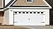 Decorative Faux - VINYL Decals - Garage Door Windows (2 Car Garage)