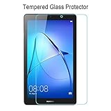 Huawei Mediapad T3 7.0 screen protector, ACdreamPremium HD Clear Tempered Glass Screen Protector for Huawei Mediapad T3 7.0 with 9H Hardness / Scratch Resist, Ultra Clear