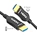FURUI Fiber HDMI Cable 50ft 4K 60Hz, Fiber Optic HDMI Cable 2.0b HDR10, ARC, HDCP2.2, 3D, 18Gbps Subsampling 4:4:4/4:2:2/4:2:0 Slim and Flexible HDMI Fiber Optic Cable