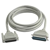 C2G/Cables to Go 06093 IEEE-1284 DB25 Male to Centronics 36 Male Parallel Printer Cable (30 Feet, Beige)