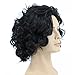 Yuehong Short Curly Natural Black Color Anime Men Cosplay Wig Synthetic Halloween Costume Hair Wigs