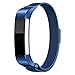 Pumsun Magnetic Loop Band For Fitbit Alta Smart Watch, Stainless Steel (Blue)