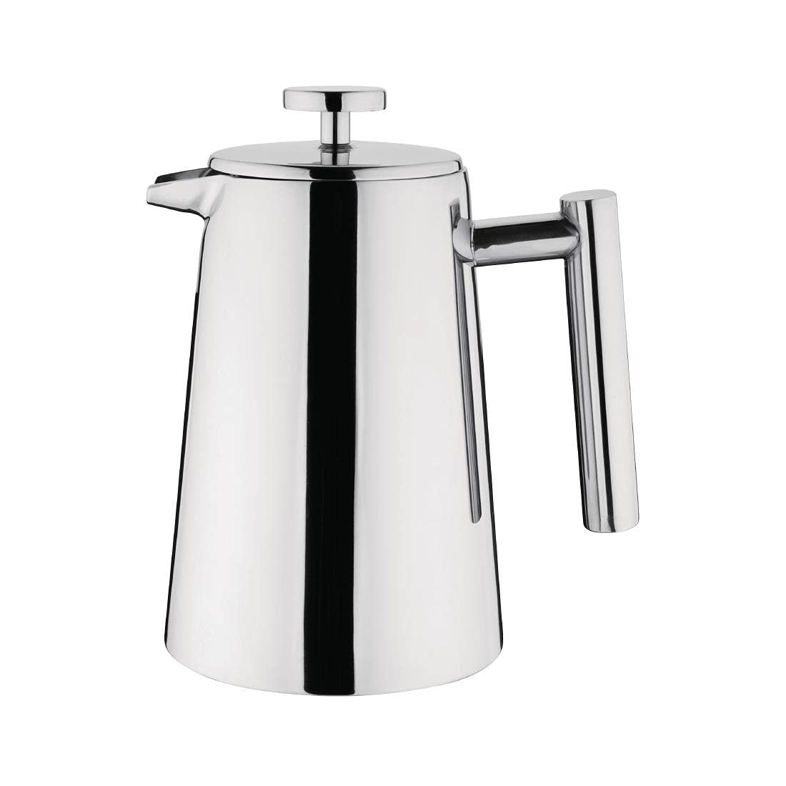 Olympia Insulated Art Deco Stainless Steel Cafetiere 350ml / 3 Cup - Double-walled, Mirror Finish U072