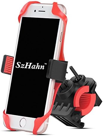 Bike Phone Mount Bicycle Holder,SzHahn Bike Phone Mount for Motorcycle - Bike Handlebars, Adjustable, 360 Degrees Rotatable - Fits iPhone 6,6s Plus, iPhone 7, 7 Plus, Samsung Galaxy S8,S7 and more