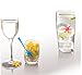 Drink Markers - Set of 12 Stick-On Wine Charms - Colorful Glass Markers With Toothpick Holder And Storage Case, Mulitcolor, By Orka