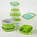 Fit & Fresh - Fresh Selects 17-Piece Reusable Container Set, Soup, Salad and Sandwich Lunch Kit with Removable Ice Packs, Portion Control, BPA-Free, Microwave/Dishwasher Safe