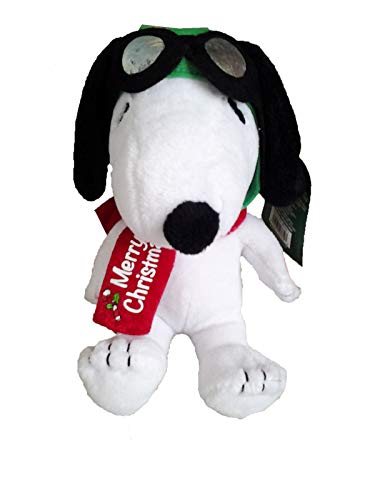 Peanuts Flying Ace Musical Christmas Plush